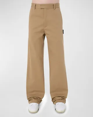 Men's Wide-Leg Baggy Chino Pants