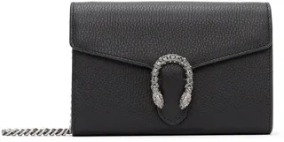 Gucci Black Mini Dionysus Wallet Chain Bag