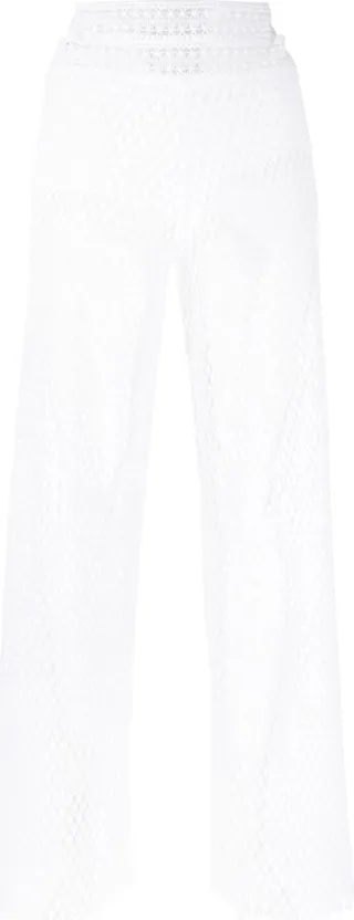 Knitted Straight-Leg Trousers