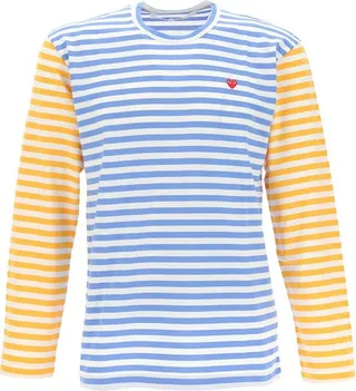 Comme des Garçons Play Striped Crewneck T-Shirt