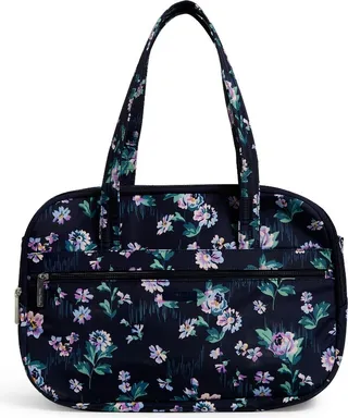 Vera Bradley Women's Lay Flat Travel Bag Navy Garden