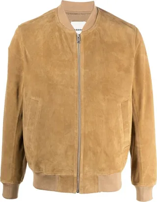 Zip-Up Suede Jacket