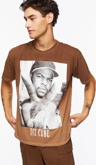 Ice Cube Dip-Dye Graphic Tee