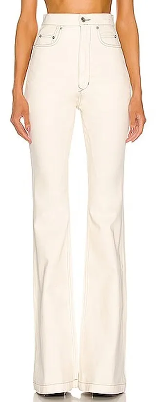 DRKSHDW by Rick Owens Bolan Bootcut in White