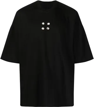 Tommy T eyelet-detail T-shirt