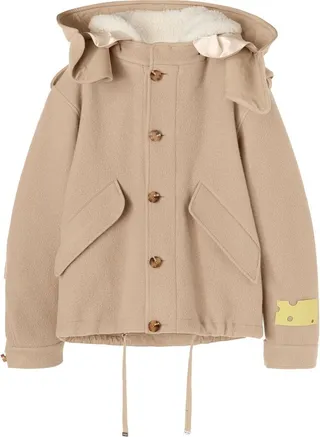 Hooded Short Parka Coat