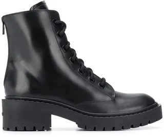 Pike lace-up leather ankle boots