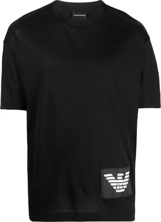 logo-patch cotton T-shirt