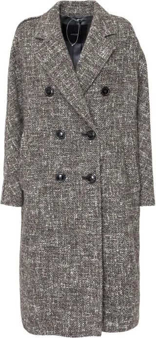 Double Breasted Tweed Coat