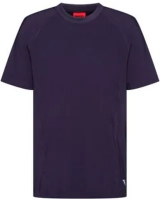 Slim-fit stretch-jersey T-shirt with decorative reflective logo