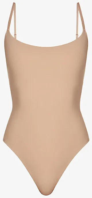 Womens Sienna Fits Everybody Scoop-neck Stretch-jersey Body