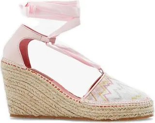Missoni Zig-Zag Pattern Wedge Espadrilles