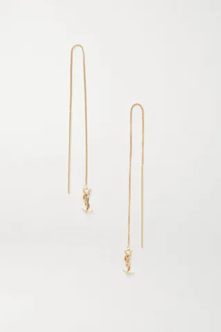 SAINT LAURENT - Gold-tone Earrings - One size