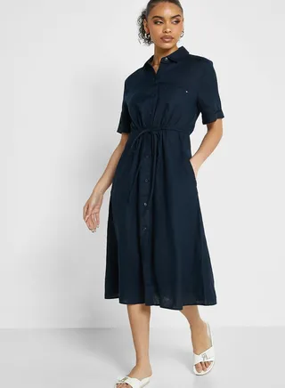 Button Detail Dress