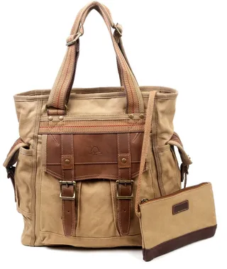 Tsd Brand Women's Turtle Ridge Canvas Tote Bag