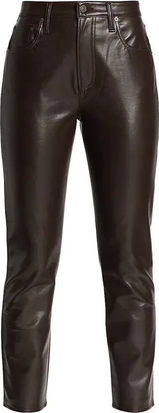 Jolene High-Rise Leather Pants