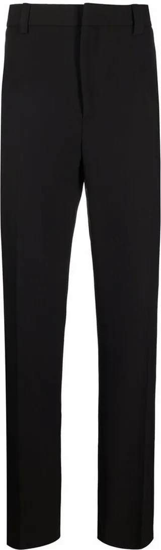 Pressed-Crease Straight-Leg Trousers