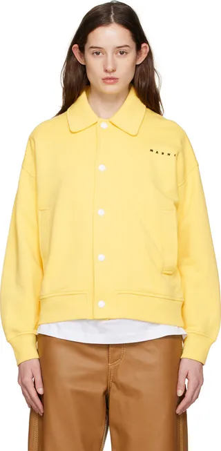 Marni Yellow Sweat Cardigan