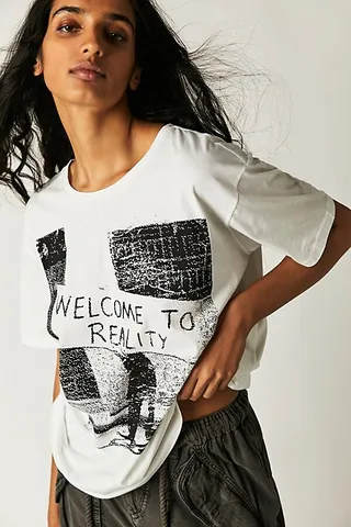 Reality Organic Crew Tee by One Teaspoon at Free People