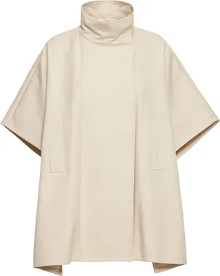 Malaga cotton gabardine cape