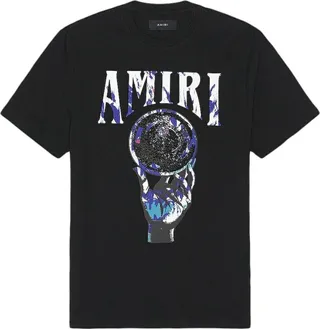 Amiri Logo Printed Crewneck T-Shirt