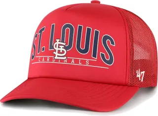 Men's '47 Brand Red St. Louis Cardinals Backhaul Foam Trucker Snapback Hat