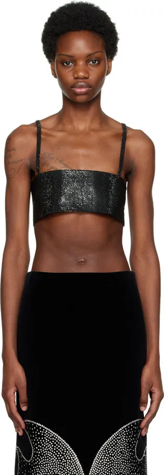 NUÉ Black Charlotte Camisole