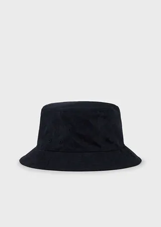 Oversized houndstooth jacquard nylon cloche hat