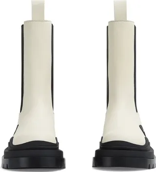 Bottega Veneta Leather Tire Chelsea Boots
