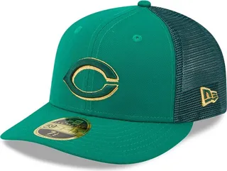 Men's New Era Kelly Green Cincinnati Reds 2023 St. Patrick's Day Low Profile 59FIFTY Fitted Hat