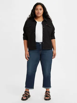 Levi's Boyfriend Mid Rise Women's Jeans (Plus Size) - Cobalt