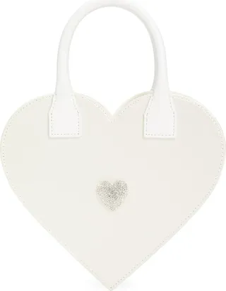 Crystal Heart Satin Bag