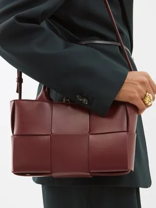 Arco Mini Intrecciato-leather Tote Bag