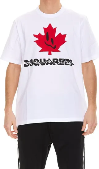 Dsquared2 Logo Printed Crewneck T-Shirt