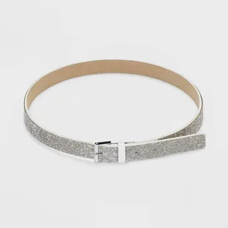 Women's Rhinestone Belt - Wild Fable™ White S