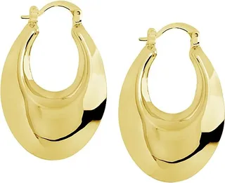 Curved Hoop Earrings