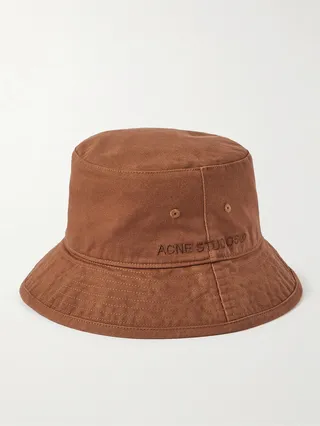 Brimmo Logo-Embroidered Cotton-Twill Bucket Hat