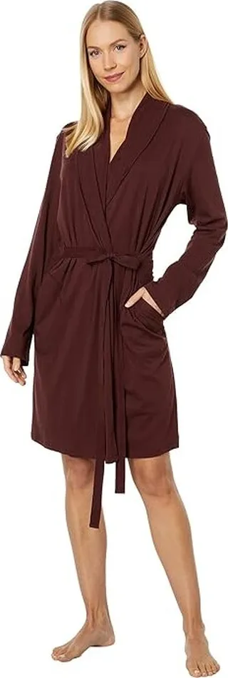 Skin Organic Cotton Coleen Robe (Port) Women's Pajama