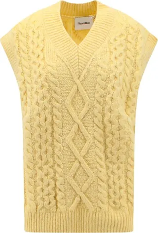 Nanushka Sleeveless Cable Knit Vest