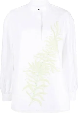 Embroidered Long-Sleeve Tunic