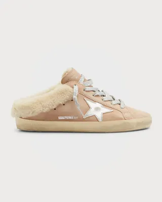 Superstar Sabot Suede Shearling Sneakers