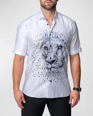 Men's Galileo Lion Dissolve Sport Shirt