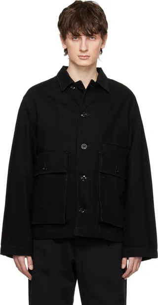 LEMAIRE Black Boxy Denim Jacket