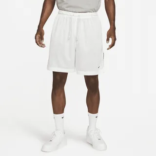 Nike Men's Dri-FIT Standard Issue Reversible 6" Basketball Shorts in White