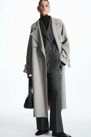 Double-Faced Wool Trench Coat