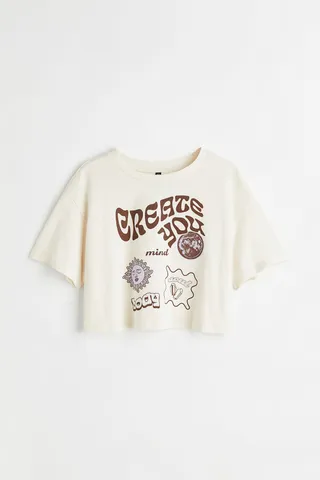 Printed Crop Top