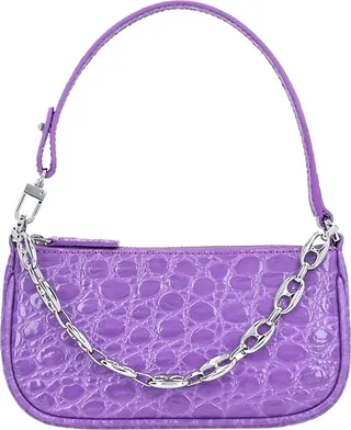 By Far Mini Rachel Zipped Shoulder Bag