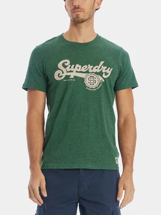 Vintage Script Style Collegiate T-Shirt