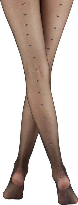 Sparkly Spot Seamed Tights