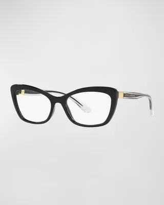 Logo Nylon Cat-Eye Optical Glasses